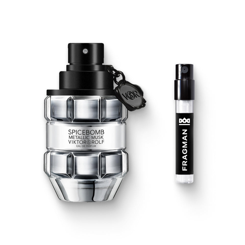 Spicebomb Metallic Musk Sample | Available at Fragman