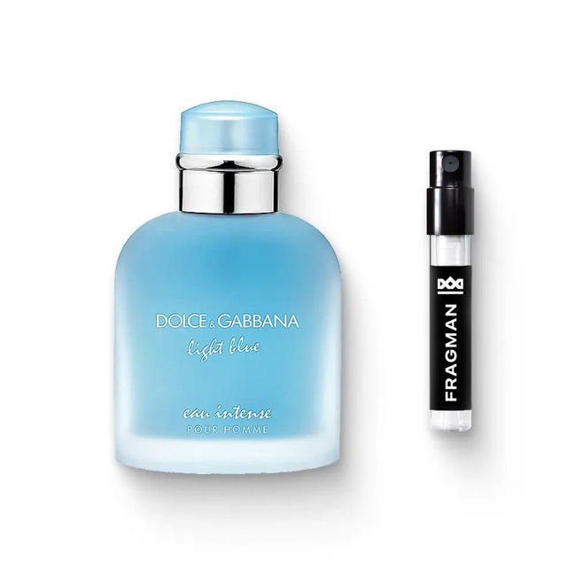 Light Blue Eau Intense Pour Homme Eau De Parfum by Dolce & Gabbana - Fragman 1mL Sample Spray Sample | Available at Fragman