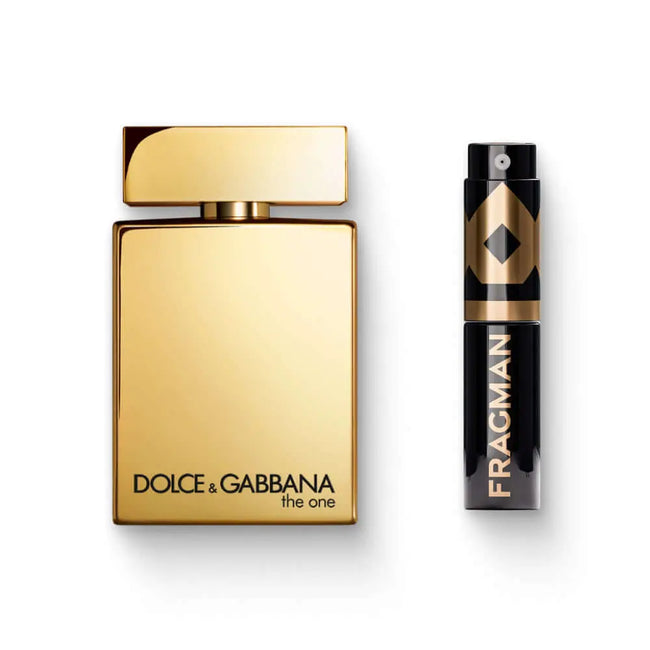 The One Gold Eau De Parfum Intense by Dolce & Gabbana - Fragman 5mL Travel Size Spray Sample | Available at Fragman