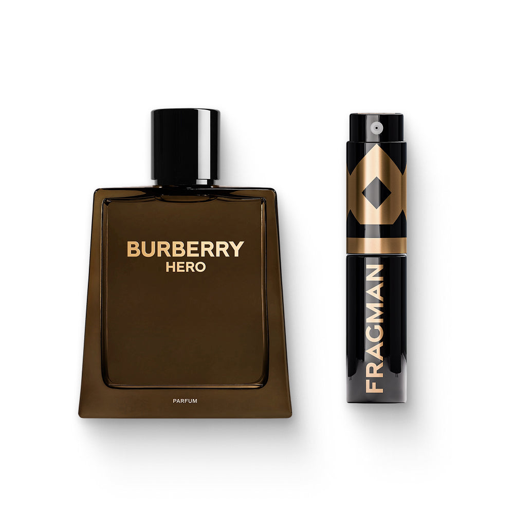 Burberry Hero Parfum Sample | Available at Fragman