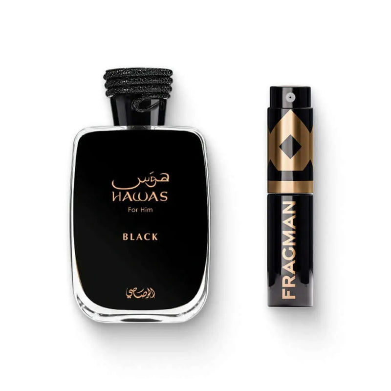 Hawas Black Eau De Parfum by Rasasi - Fragman 5mL Travel Size Spray