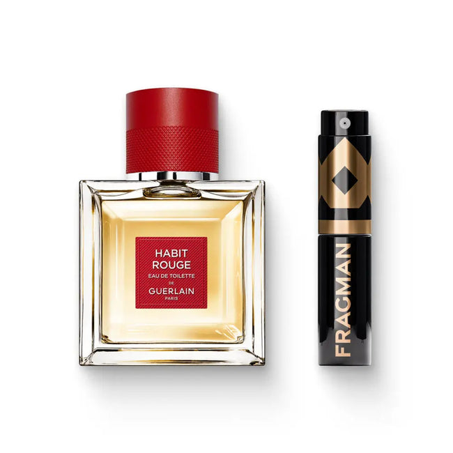 Habit Rouge Eau De Toilette by Guerlain - Fragman 5mL Travel Size Spray Sample | Available at Fragman