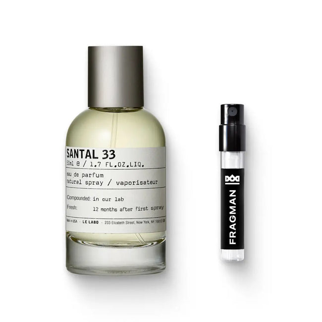 Santal 33 Eau De Parfum by Le Labo - Fragman 1mL Sample Spray Sample | Available at Fragman