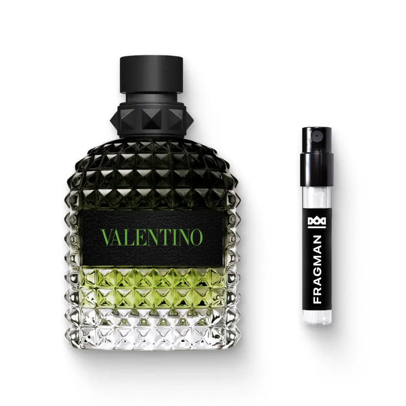 Uomo Born in Roma Green Stravaganza Eau De Parfum by Valentino - Fragman 1mL Sample Spray