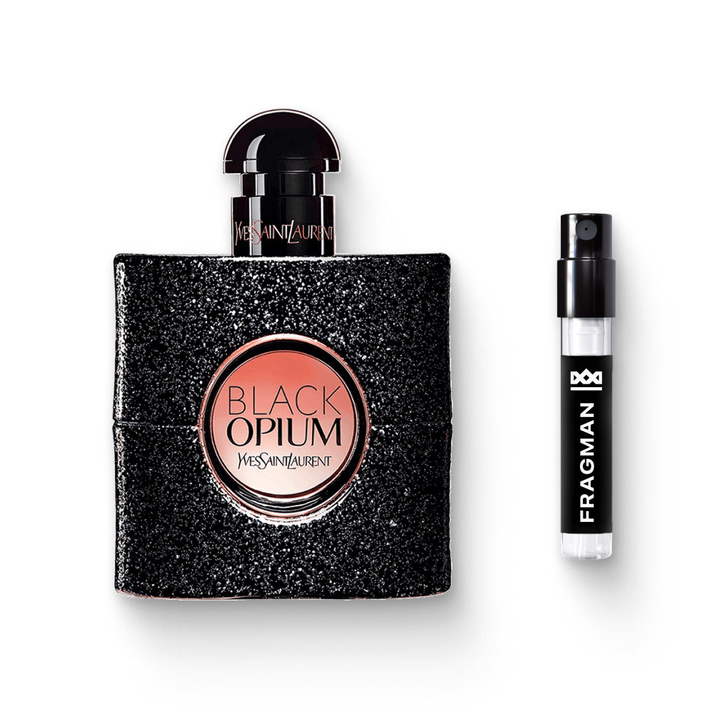 Black Opium Eau De Parfum by Yves Saint Laurent - Fragman Sample | Available at Fragman